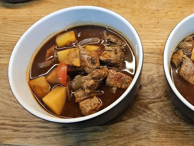 Hungarian Beef Goulash, as cooked at home