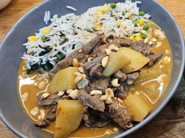 Beef Massaman Curry, as cooked at home