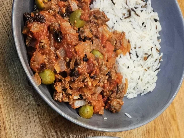 Cuban Picadillo, as cooked at home