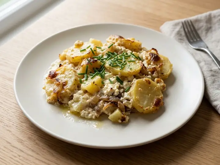 Polish Potato & Curd Cheese Bake