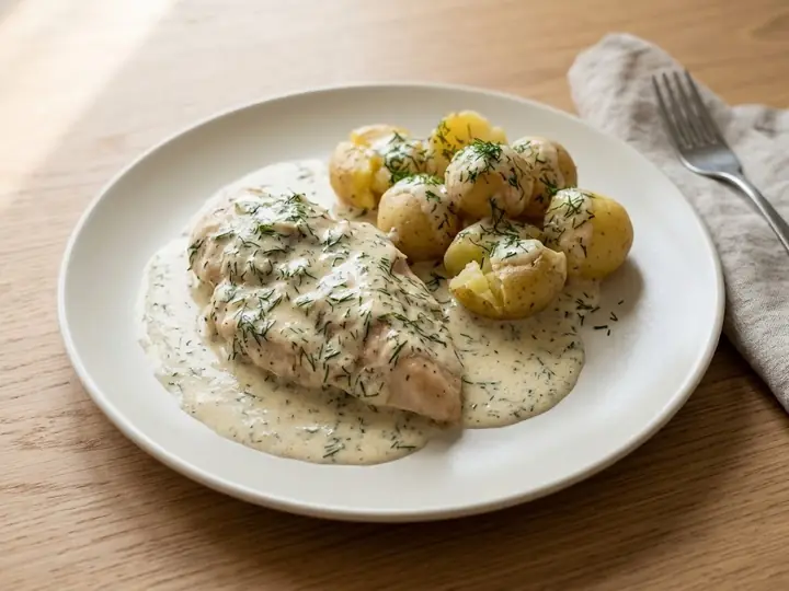 Polish Dill Chicken with Soured Cream