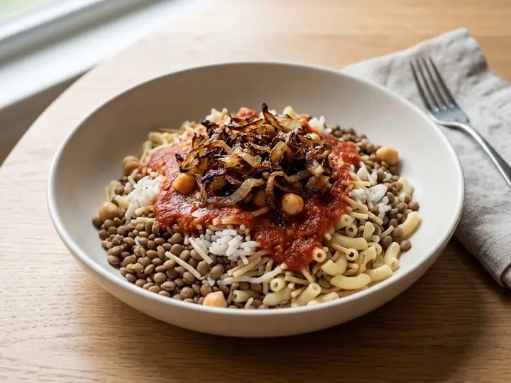 Egyptian Koshari Bowl