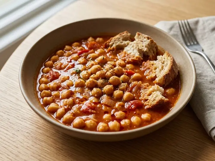 Tunisian Harissa Chickpea Stew