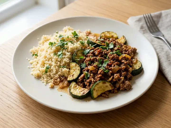 Tunisian-Style Spiced Lamb with Couscous