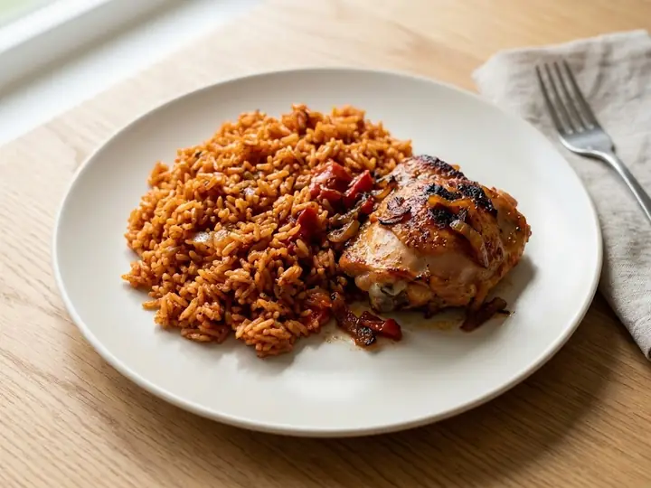 West African-Style Jollof Rice with Chicken