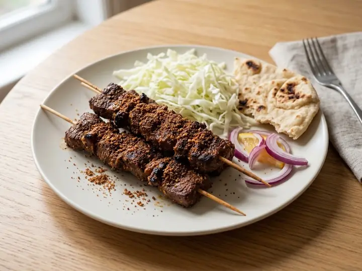 West African Spiced Beef Skewers