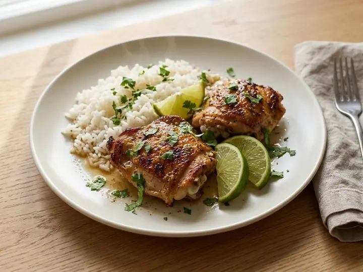 Brazilian Lime Chicken with Rice