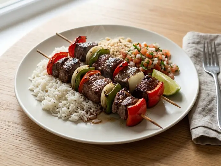 Brazilian Beef & Pepper Skewers