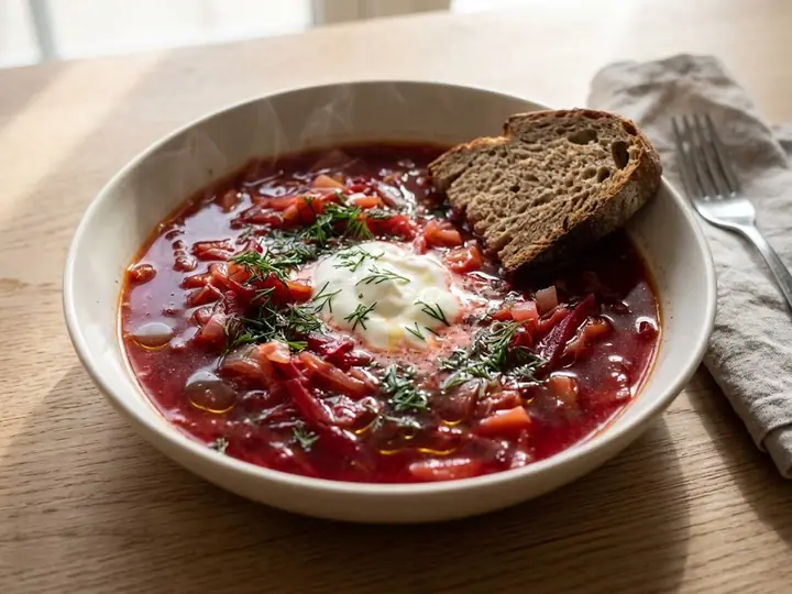 Russian-Style Beetroot Soup