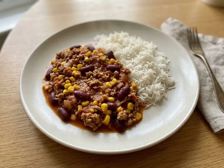 Turkey & Sweetcorn Chilli