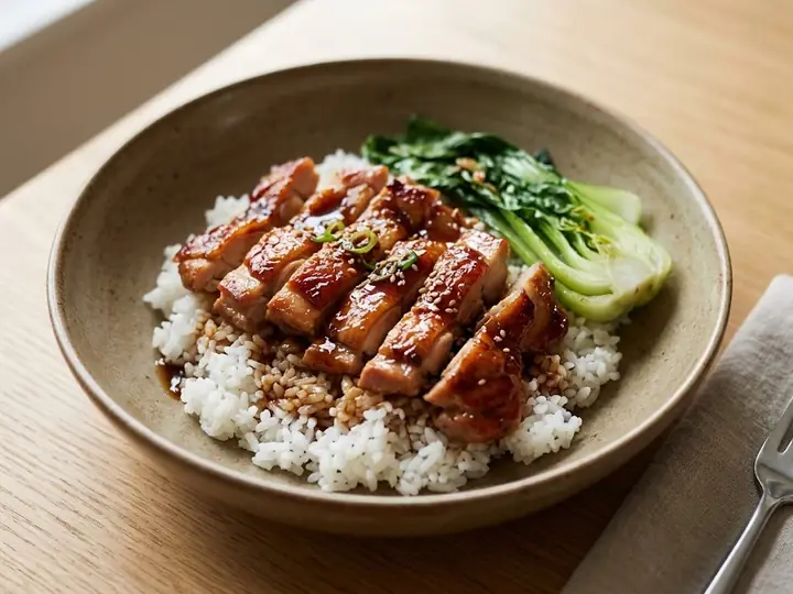Japanese-Style Chicken Teriyaki Rice Bowl