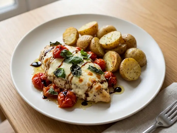 Italian Caprese-Style Chicken Traybake