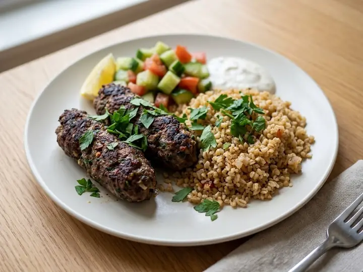 Lebanese Beef Kofta with Bulgur