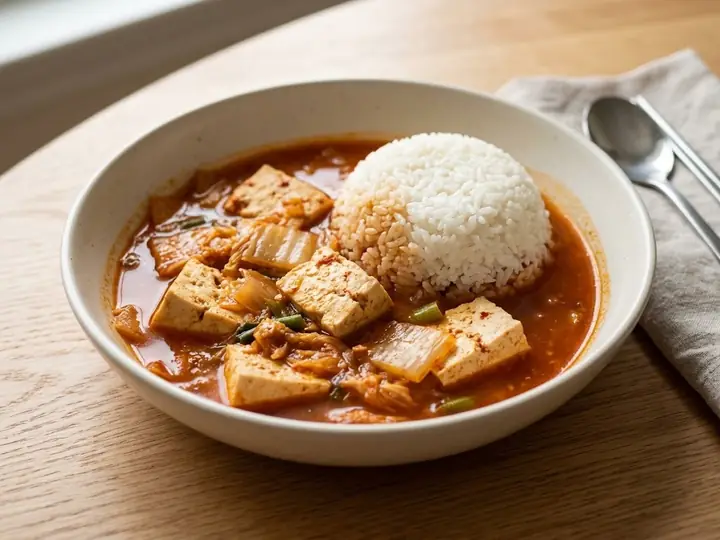 Korean-Style Tofu & Kimchi Stew