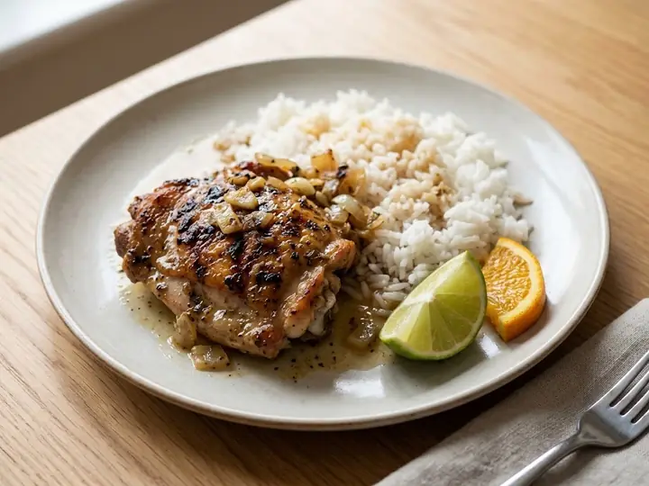 Cuban-Style Mojo Chicken with Rice