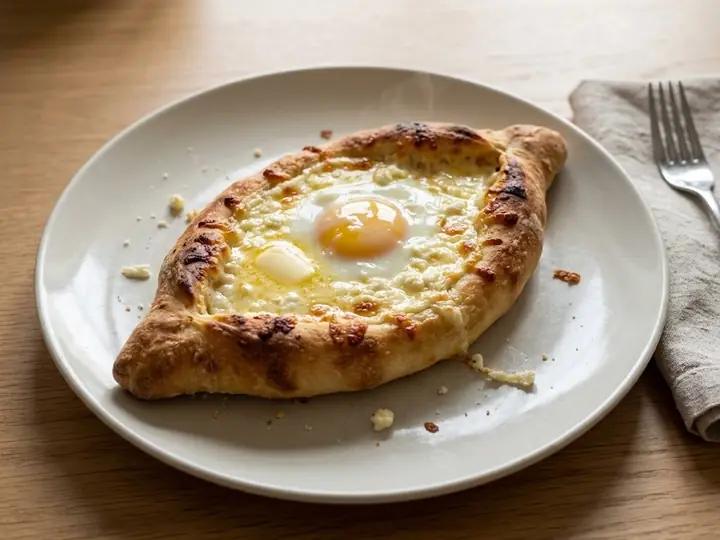 Georgian-Style Cheese-Filled Bread (Khachapuri-Inspired)