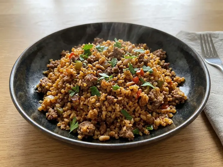 Armenian-Style Lamb & Bulgur Pilaf