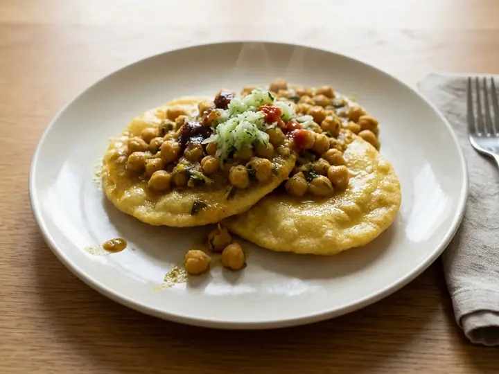 Trinidadian-Style Curried Chickpea Flatbread (Doubles-Inspired)