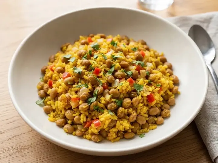 Puerto Rican Rice with Pigeon Peas