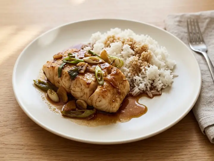 Braised Fish in Brown Sauce