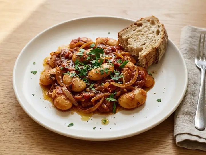 Gigantes (Greek Butter Beans in Tomato Sauce)