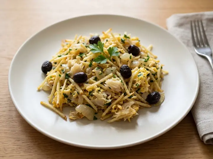 Bacalhau à Brás-Style Salt Cod with Potato and Egg