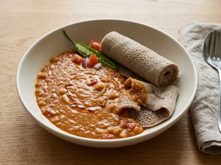 Ethiopian Shiro Wat (Spiced Chickpea Flour Stew)