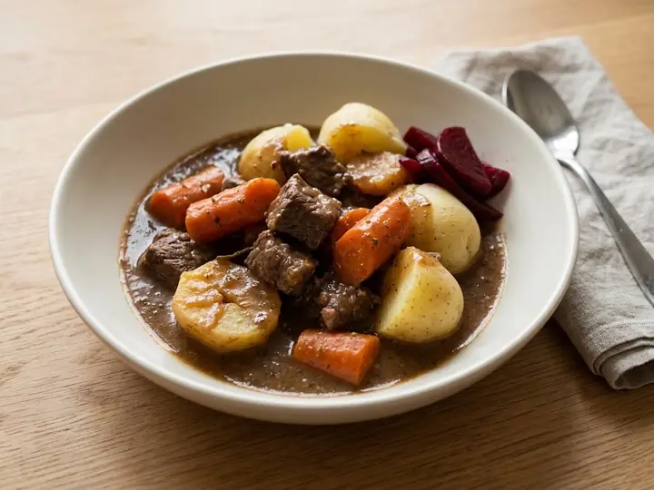 Swedish Kalops-Style Beef and Root Vegetable Stew