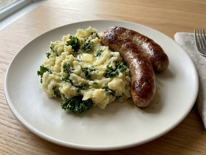 Stoemp with Pork Sausage