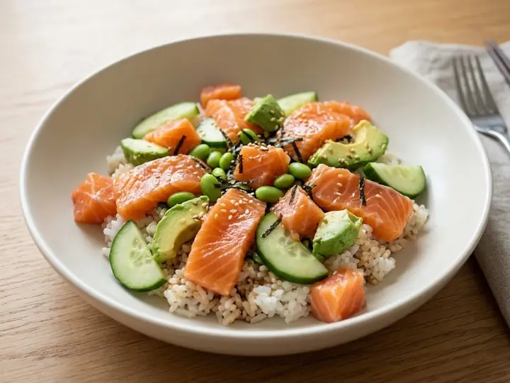 Chirashi Salmon Rice Bowl