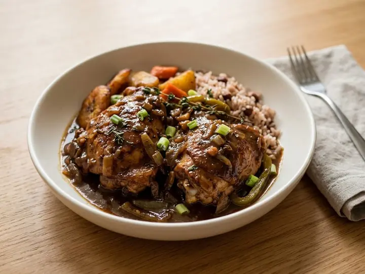 Jamaican-Style Brown Stew Chicken
