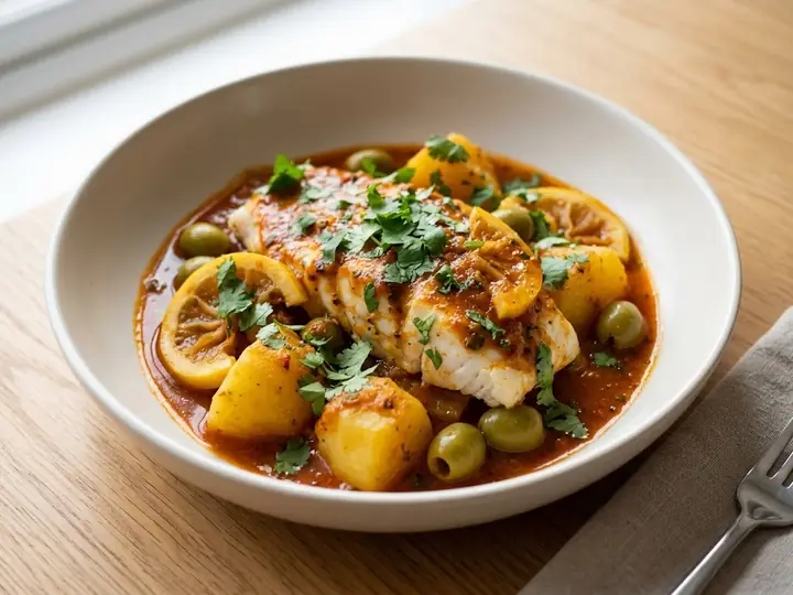 Moroccan Fish Tagine with Chermoula