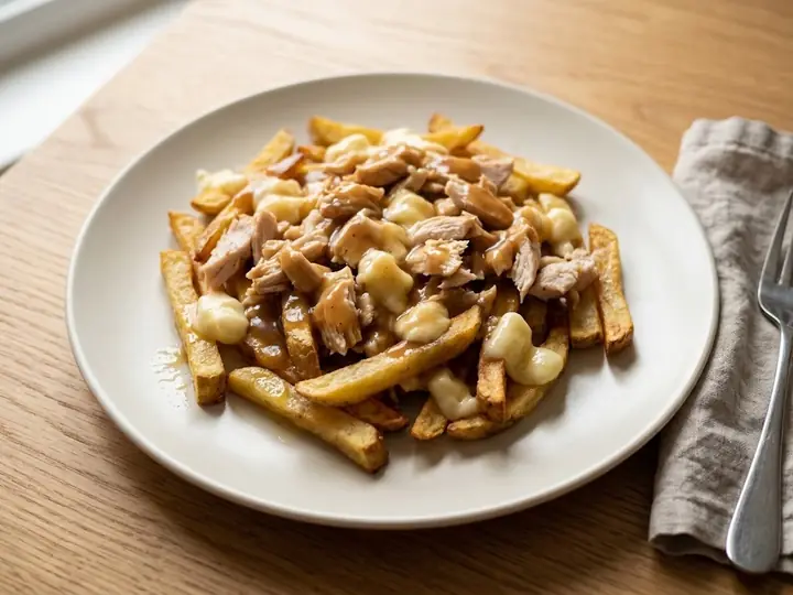 Chicken Poutine with Cheese Curds