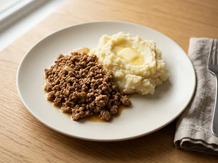 Canadian-Style Tourtière-Inspired Spiced Pork Mince with Mash