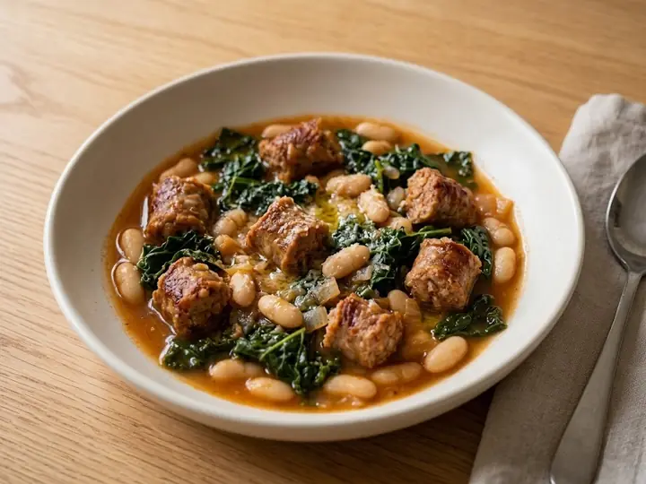 Sausage, Kale & White Bean Stew