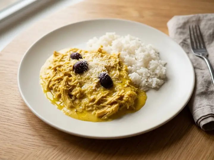 Aji de Gallina (Creamy Peruvian Chicken)