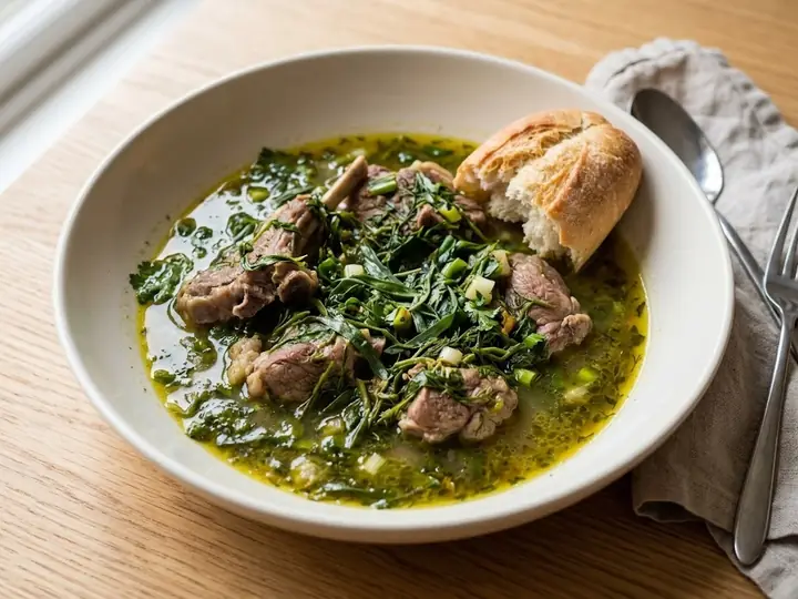 Georgian-Style Chakapuli (Lamb and Herb Stew)