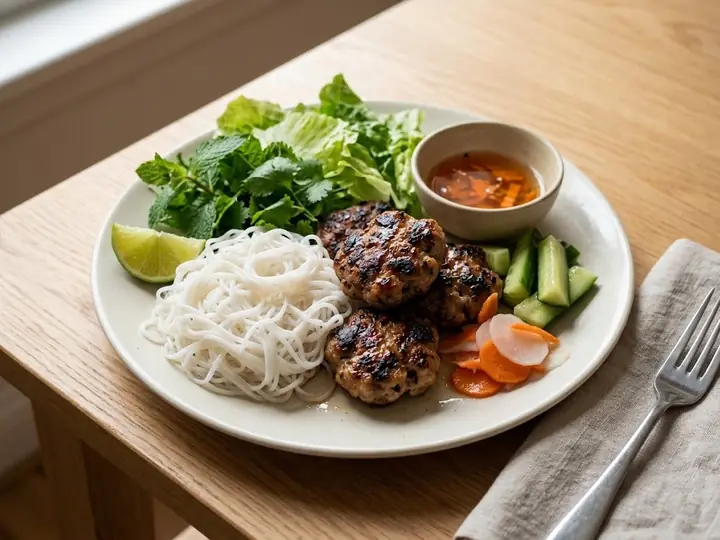 Bún Chả (Grilled Pork Patties with Noodles)