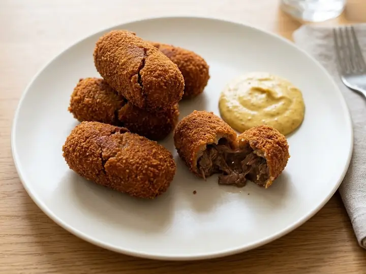 Beef Croquettes with Mustard