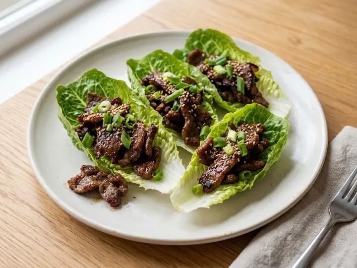 Beef Bulgogi Lettuce Cups