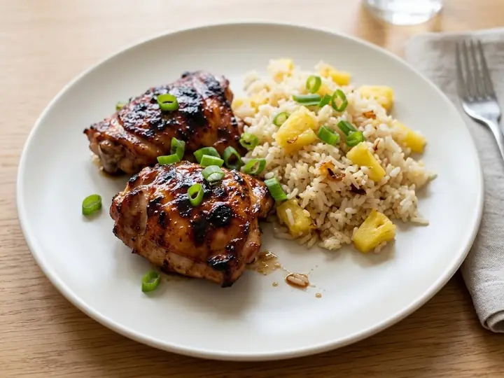 Huli Huli Chicken with Pineapple Rice