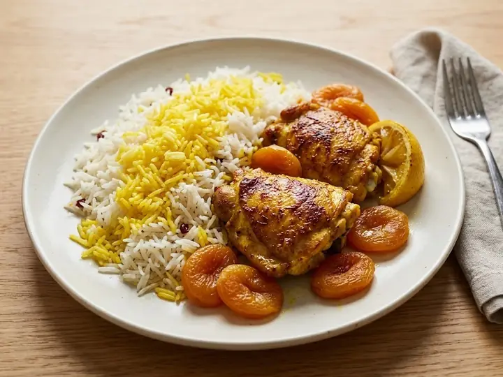 Persian-Style Chicken with Saffron Rice