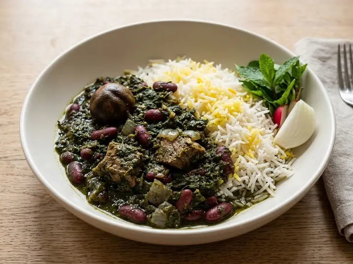 Persian-Style Ghormeh Sabzi Herb & Lamb Stew