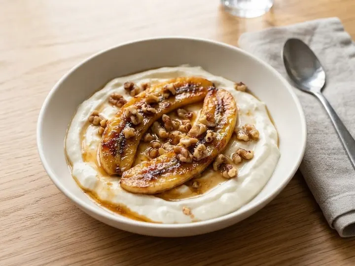 Caramelised Banana with Honey Yoghurt