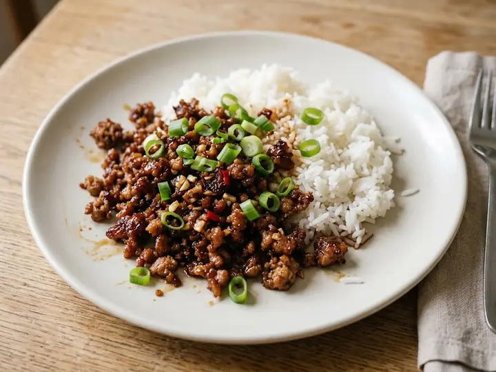 Vietnamese-Style Caramel Pork with Rice