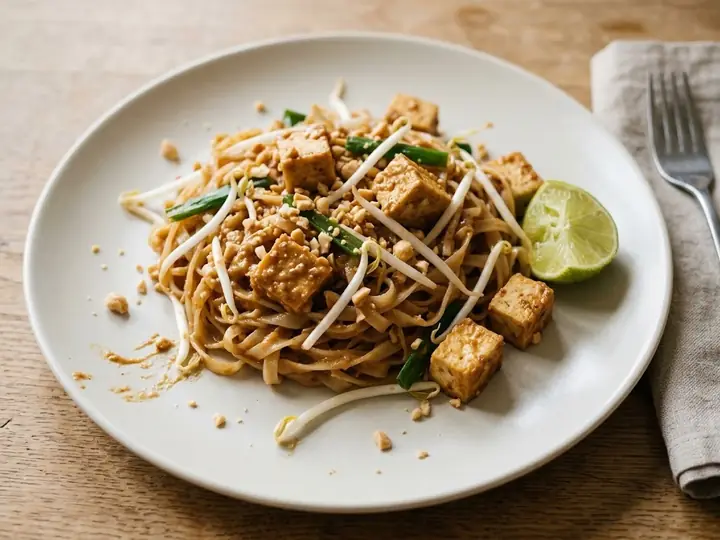 Thai Peanut Noodles with Tofu