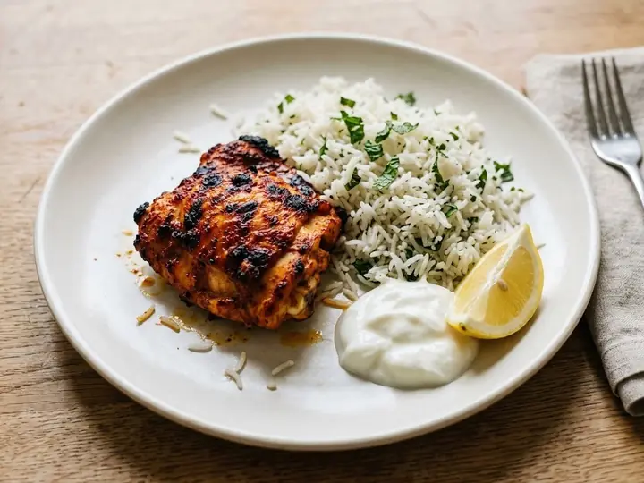 Tandoori Chicken with Minted Rice