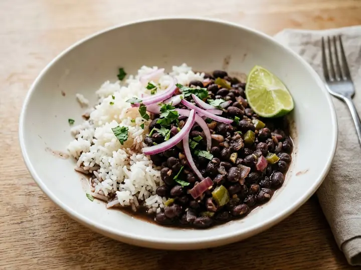 Cuban-Style Black Bean Rice Bowl