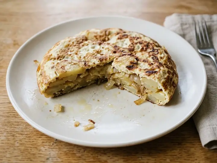 Spanish Tortilla-Style Potato & Onion Omelette