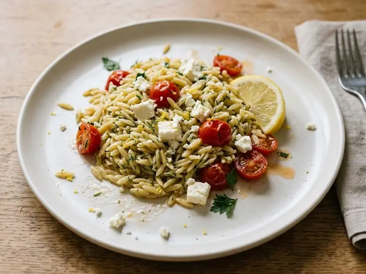 Greek-Style Lemon Orzo with Feta